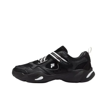 FILA FUSION EVA SLIM Waterdrop Shoes Slip Resistant And Breathable Low Top Casual Shoes Women's Black White