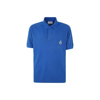 ISABEL MARANT Afko Logo Embroidered Polo Shirt