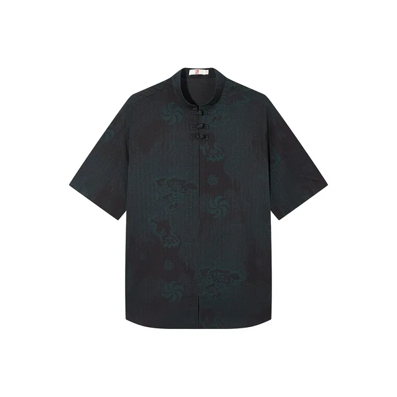 SEVEN Shirts Men Dark Green-0