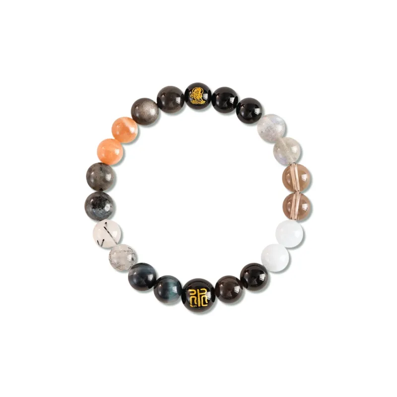 HELA DE HAI Reconstructed Cinnabar Agate Bracelets Unisex-9