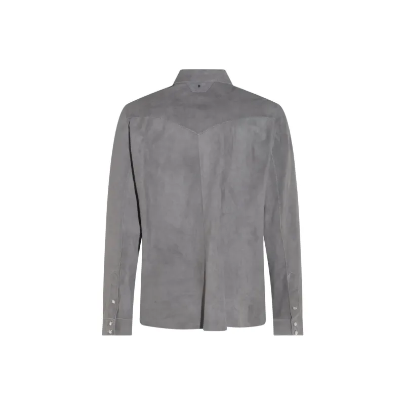SALVATORE SANTORO Suede Shirt Jacket-1