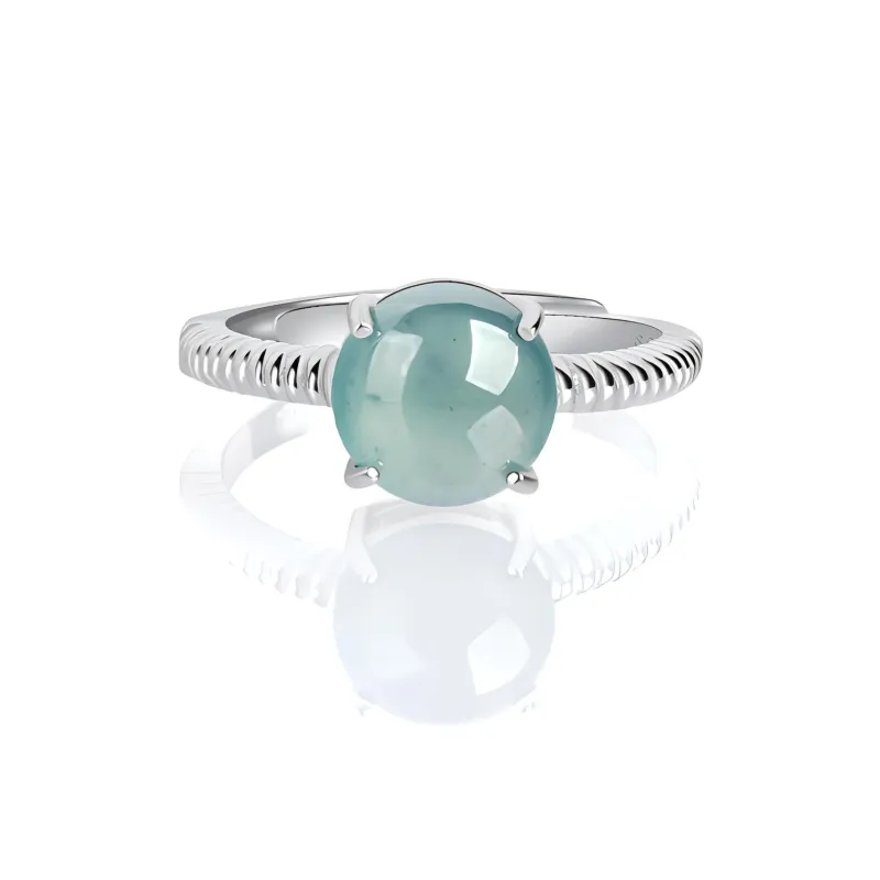 Double Happiness Gift Ice Type Jadeite Rings Unisex-1