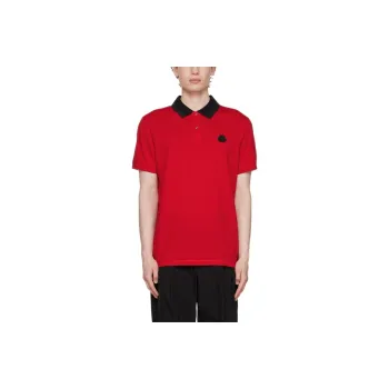 Moncler Polo Shirts Men Red