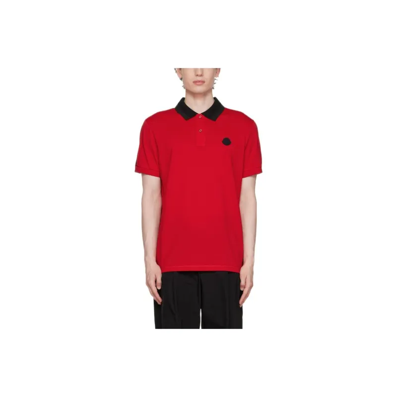 Moncler Polo Shirts Men Red-0