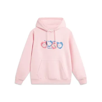 LiNing x YINGXIONGLIANMENGPOLUO LIANMINGKUAN Sweatshirt Unisex Light Pink