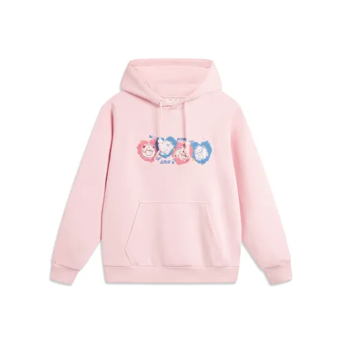 LiNing x YINGXIONGLIANMENGPOLUO LIANMINGKUAN Sweatshirt Unisex Light Pink