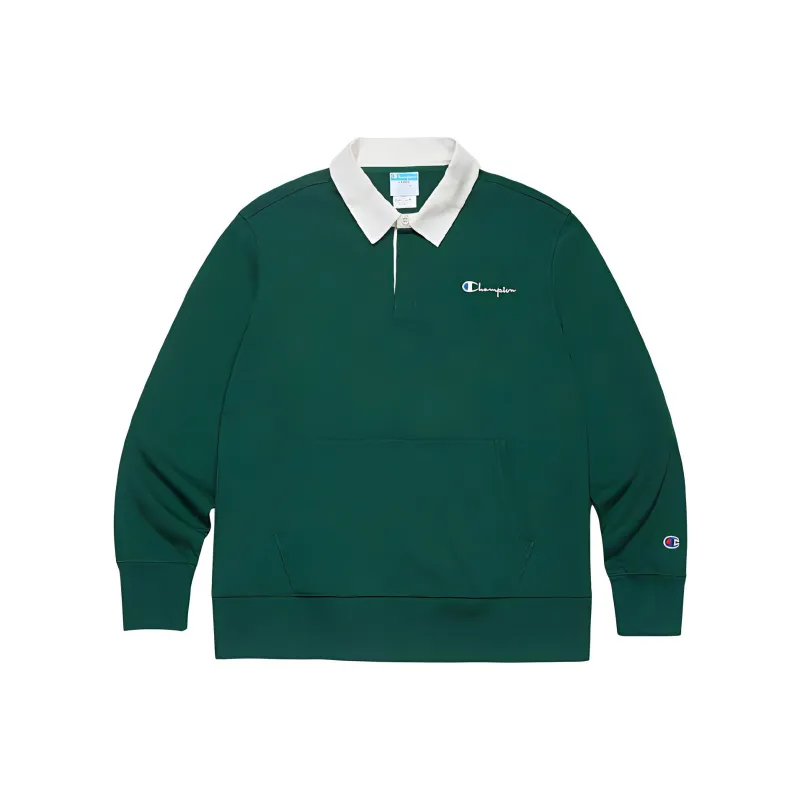 Champion Polo Shirt Unisex Dark Green-0