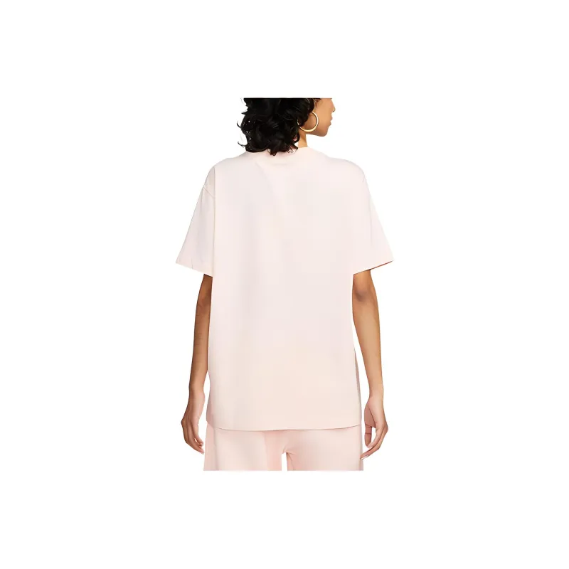 Nike Sportswear Essentials Series Drop Shoulder Sleeve T Shirt Women's Pink-1