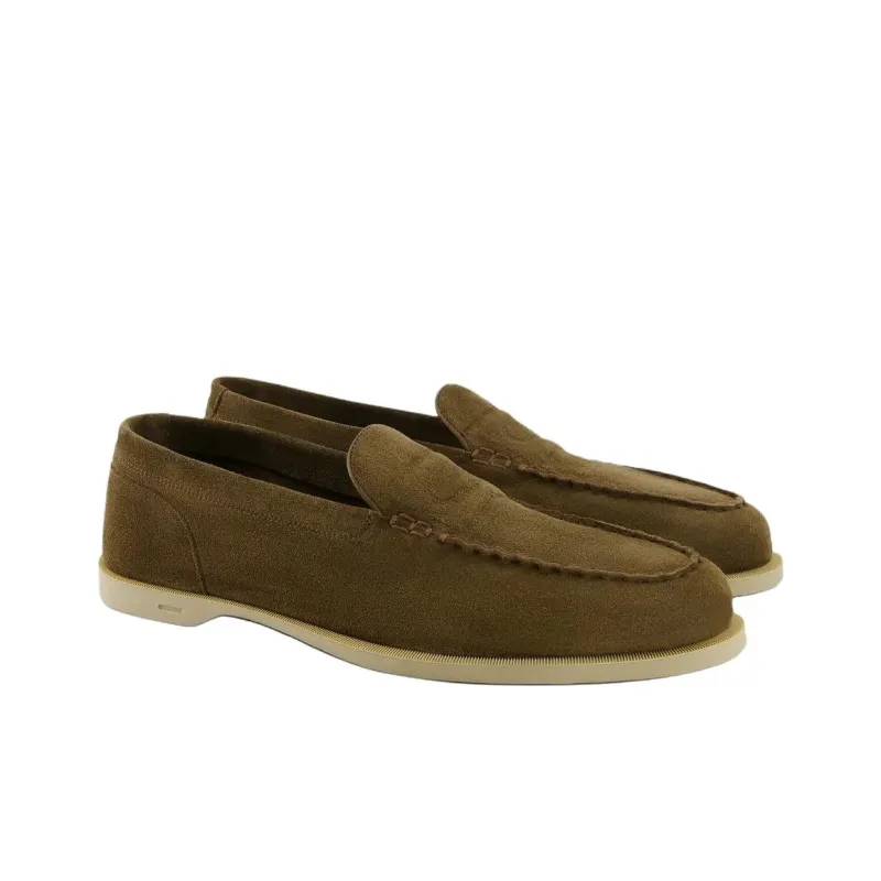 JOHN LOBB Pace Casual Single Shoes Women's Green-2