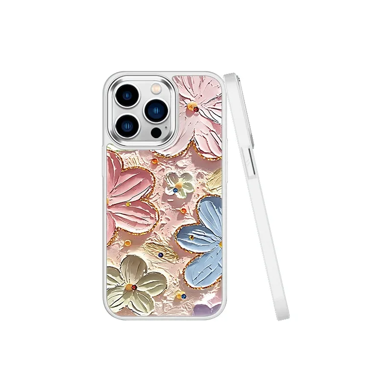 MSMF Glass Material Phone Cases Compatibility With Apple/Apple 14 Plus/16/15 Pro/13/12 Pro Max/11 Refreshing-1
