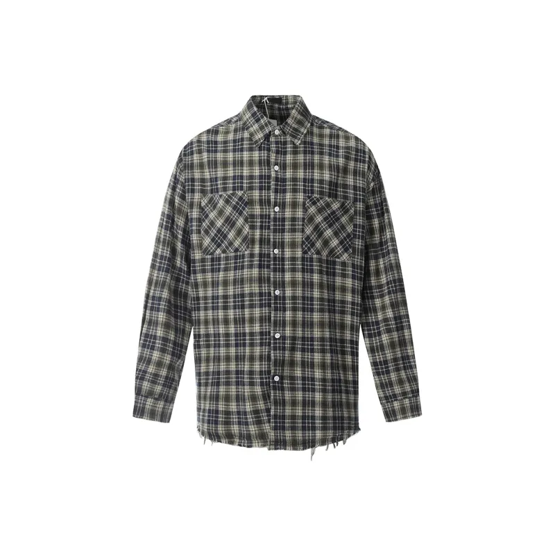 GBXM Shirt Unisex Blue And Green Plaid-0