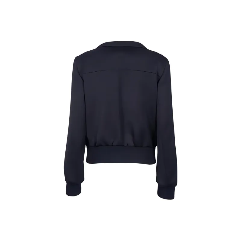 PRADA Embellished Button Up Bomber Jacket-1