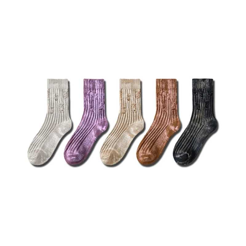 YOOKA Mid Calf Socks Unisex Combo Set-7