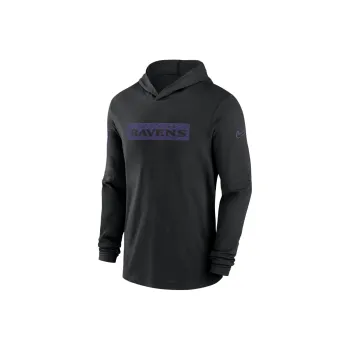 Nike Baltimore Ravens Sideline Men's Nike Dri-FIT Nfl Long-Sleeve Hooded Top