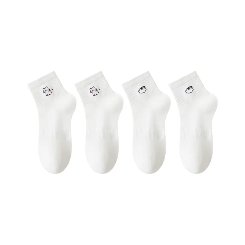 FAIRWHALE Mid Calf Socks Women's 4 Pack-0
