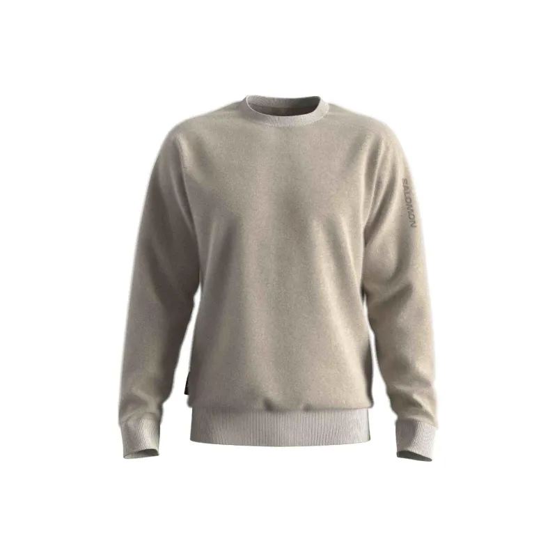 SALOMON OUTLIFE POLARTEC Sweatshirt Men's Beige-0