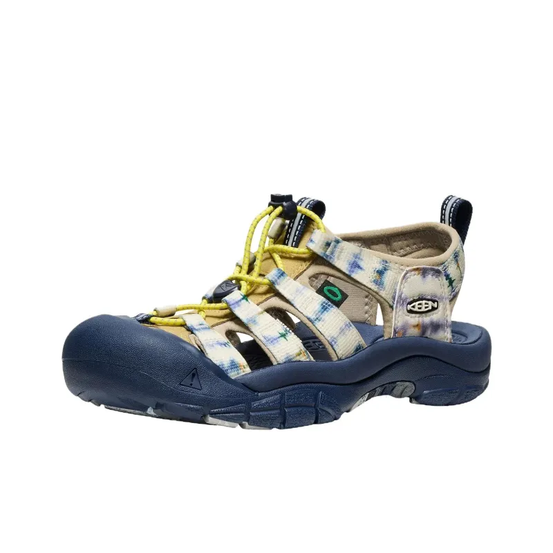 Ankorau x KEEN Newport Retro Anti Slip Wear Resistant River Trekking Shoes Women's White Blue-1
