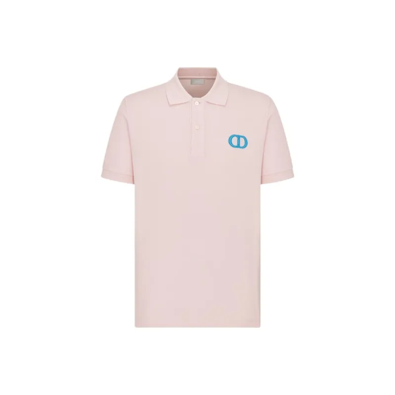 DIOR SS24 Polo Shirt Men's Pink-0