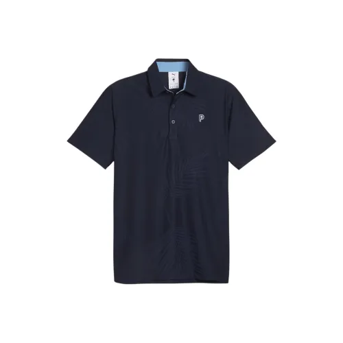 PUMA x PALM TREE CREW Polo Shirt Men's Dark Marine Blue