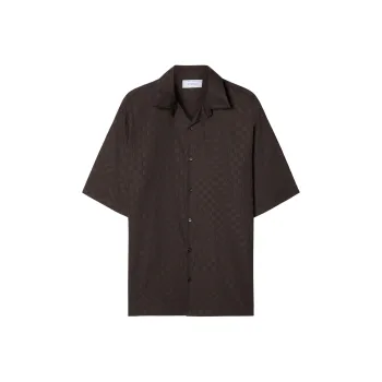 OFF WHITE Damier Cot jacquard Shirt
