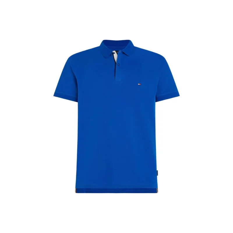 Tommy Hilfiger Logo Flag Short Sleeves Polo T Shirt Polo Shirt Men's Blue-0