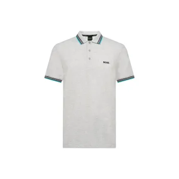 HUGO BOSS SS24 Polo Shirt Men's Gray