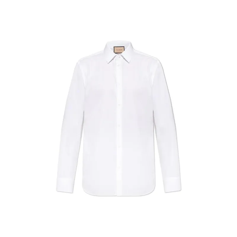 GUCCI Logo Patch Long Sleeved Shirt-0