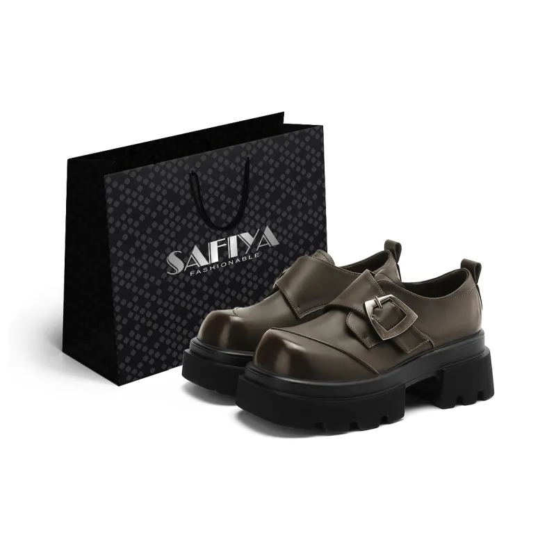 Safiya Chunky Heel Loafers Women's-4