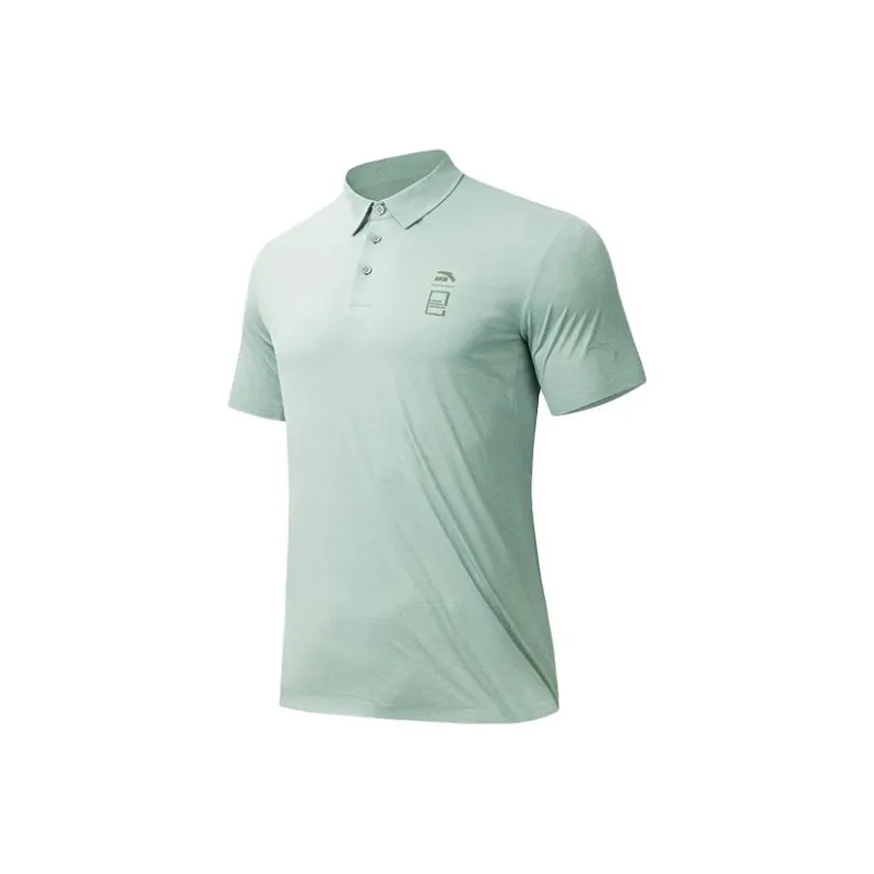 Anta Outdoor Collection Polo Shirt Men's Smoke Jade Green-0