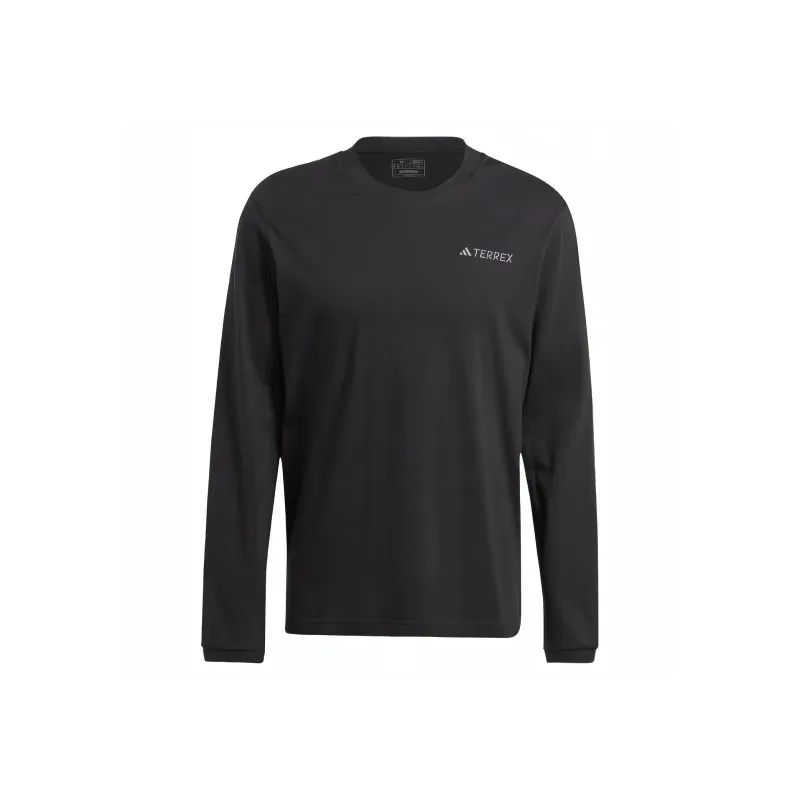 Adidas TERREX XPLORIC LOGO LONG SLEEVE LONG-SLEEVE TOP Sweatshirt Men's Black-0