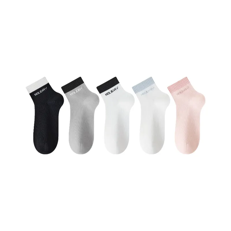 PLANDOO Mid Calf Socks Women's 5 Pack-28