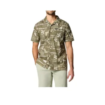 Columbia Pine Canyon Shirt Men's Stone Green