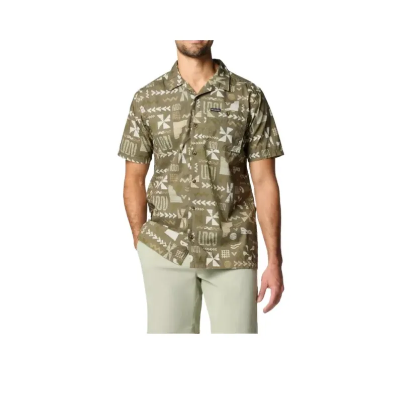 Columbia Pine Canyon Shirt Men's Stone Green-0