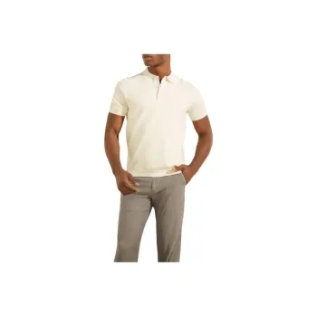GUESS Formal Performance Sweater Polo Polo Shirt Men's White
