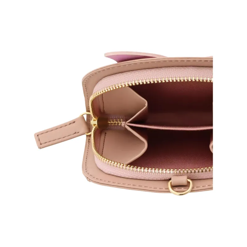 Disney Cow Leather Coin Purse Women's Pink-7