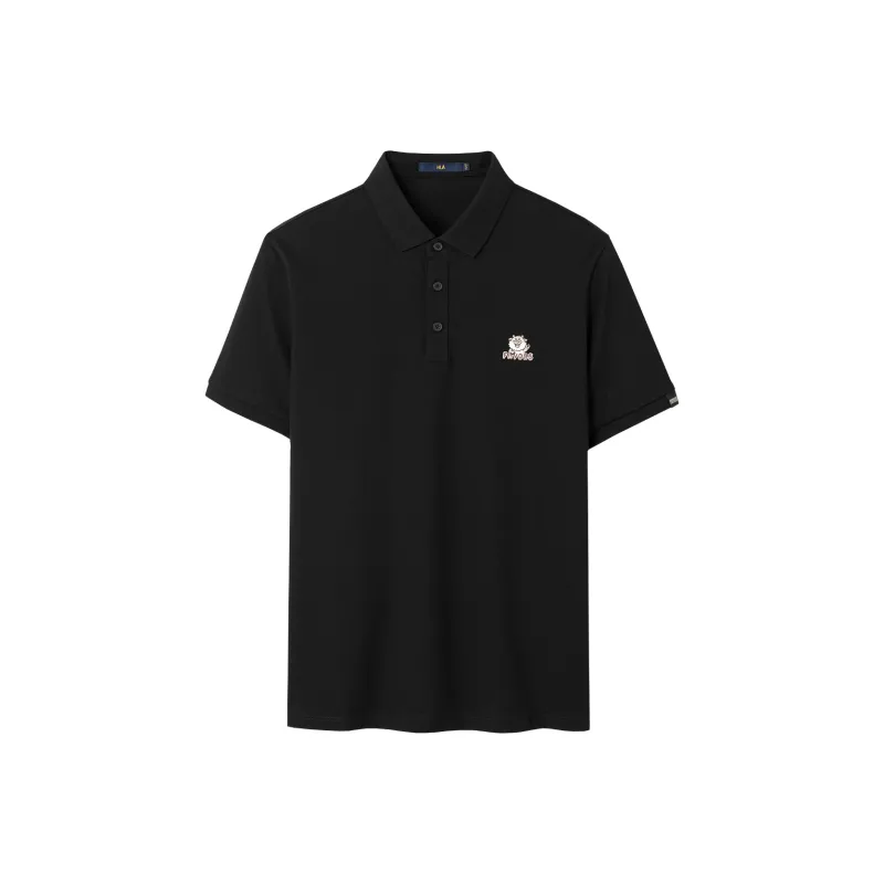 HLA Polo Shirts Men Black 65-0
