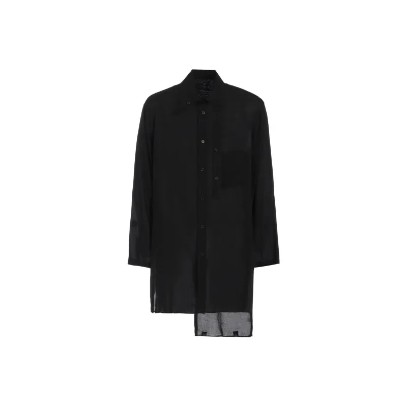 Yohji Yamamoto Loan Double layered Tab collar Shirt-0