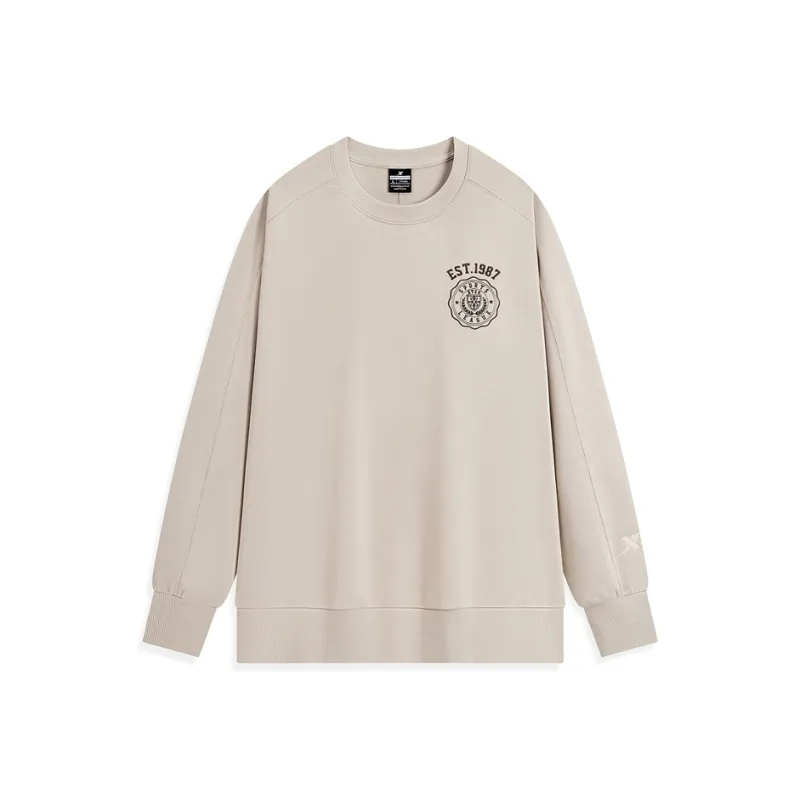 XTEP Sweatshirt Unisex Latte Brown-0