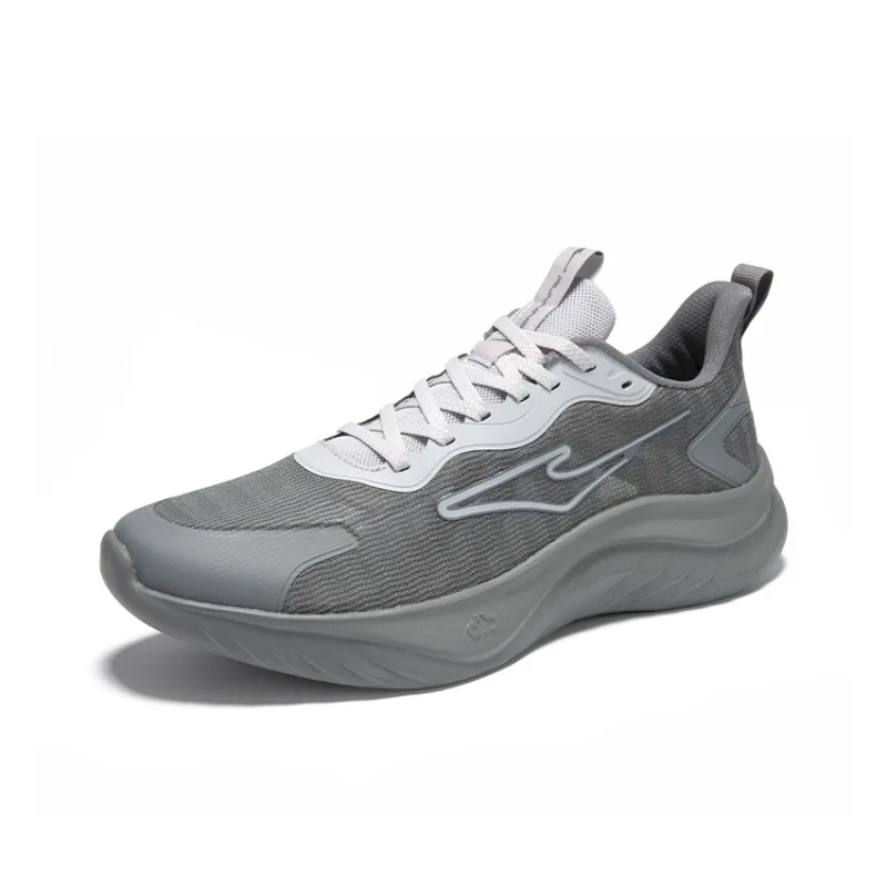 Erke Cushioning, Breathable, Lightweight Low Top Sprint Running Shoes Men's Mist Gray Steel Gray-2