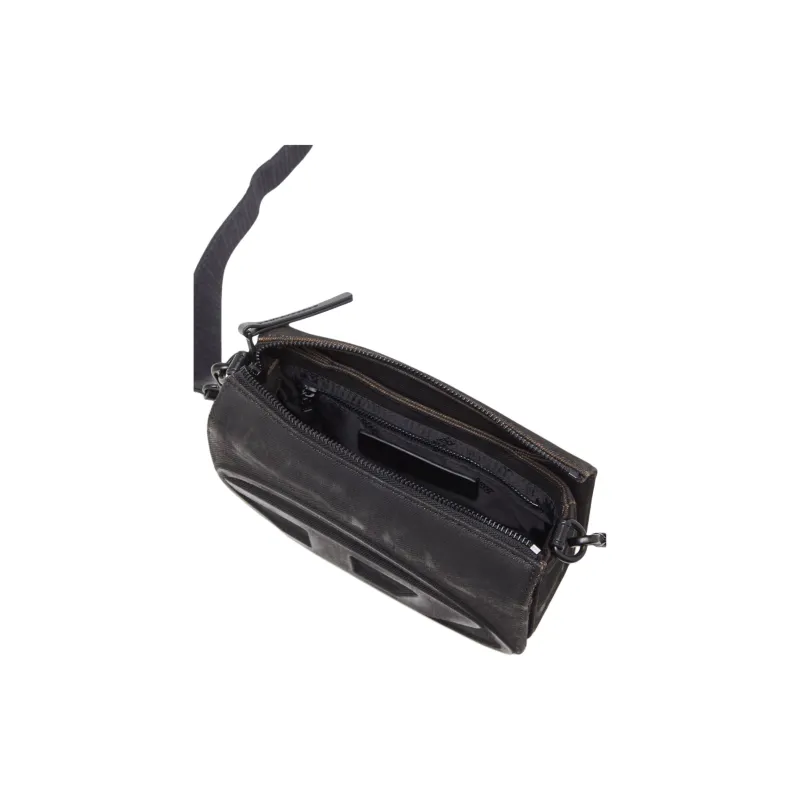 DIESEL Cotton Camera Bag, Shoulder Bag Unisex Black-4