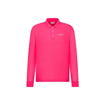 DIOR Polo Shirts Men Rose Red