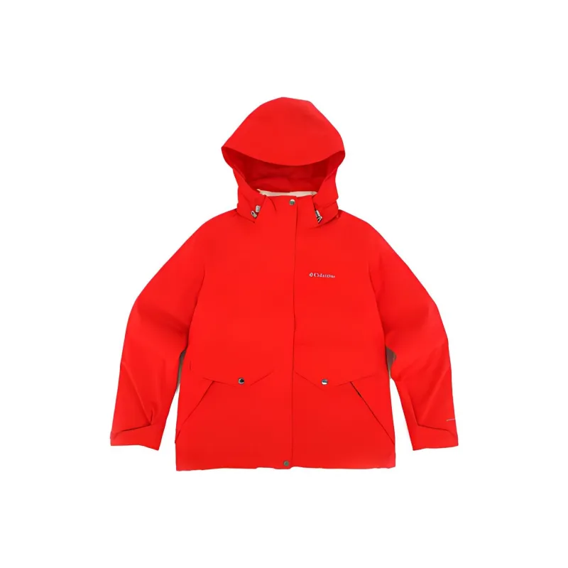 Columbia Windbreaker Jackets Women's True Red-1