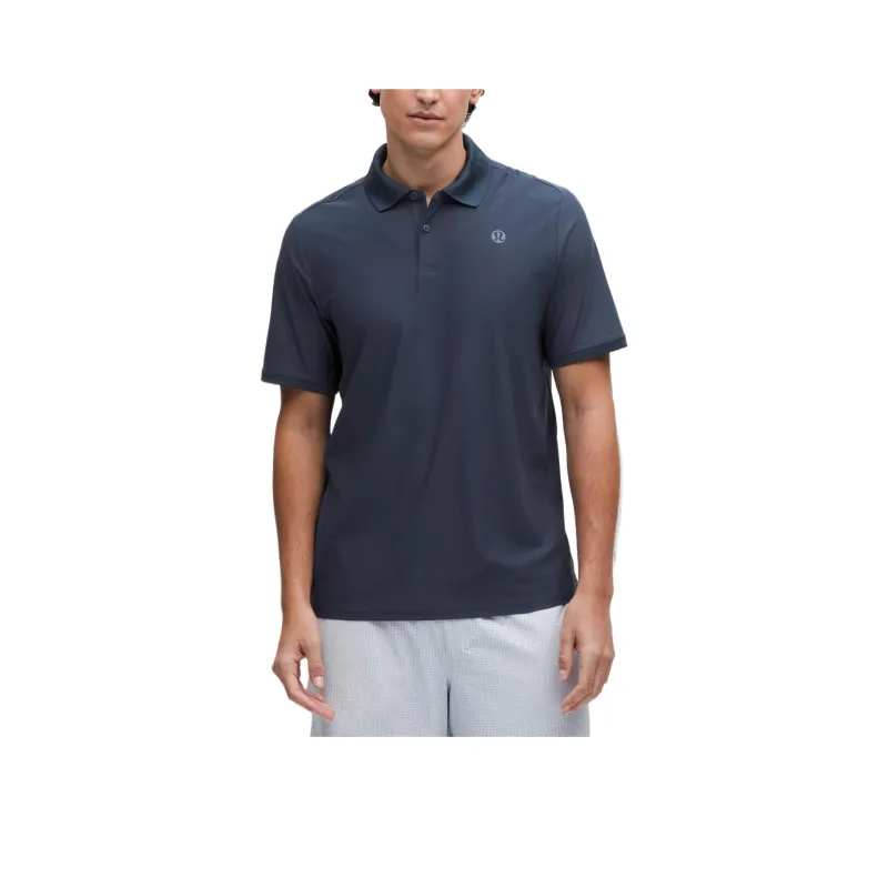 Lululemon UV Protective Striped Mesh Tennis Polo Shirt Men's-3