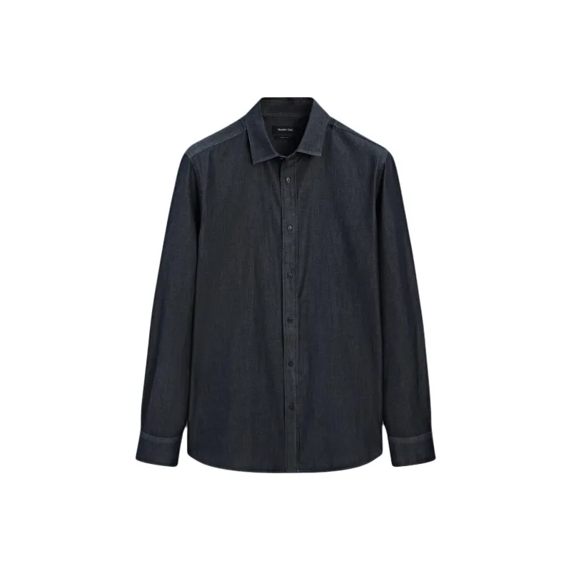 Massimo Dutti Shirts Men Gray-0