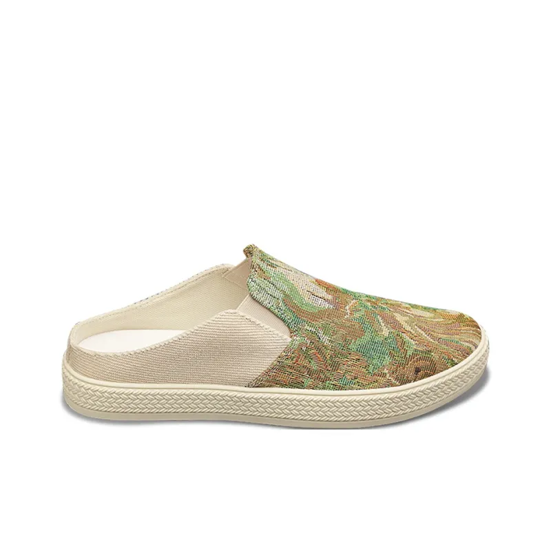 MEXICAN Slip Resistant Wrap toe Slippers Men's Green-1