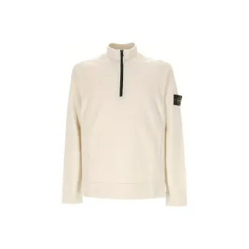 STONE ISLAND Logo Patch Half Zipped Jumper