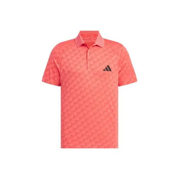 Adidas Heat.Rdy Jacquard Polo Shirt Polo Shirt Men's Light Scarlet