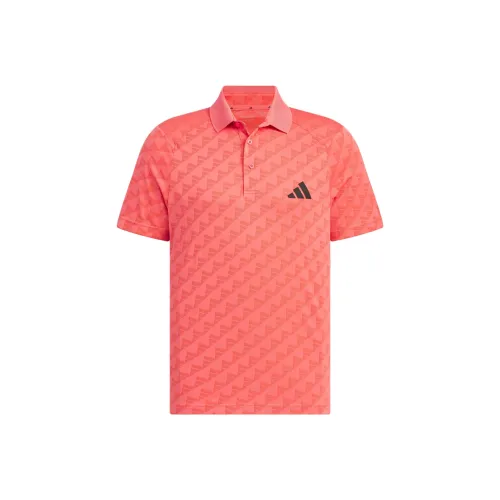 Adidas Heat.Rdy Jacquard Polo Shirt Polo Shirt Men's Light Scarlet