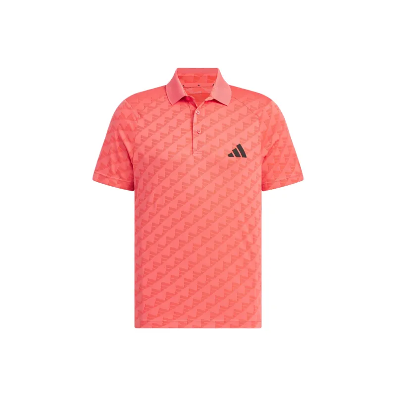 Adidas Heat.Rdy Jacquard Polo Shirt Polo Shirt Men's Light Scarlet-0
