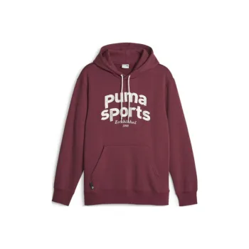 PUMA TEAM Hoodie Fleece Sweatshirt Men's Red